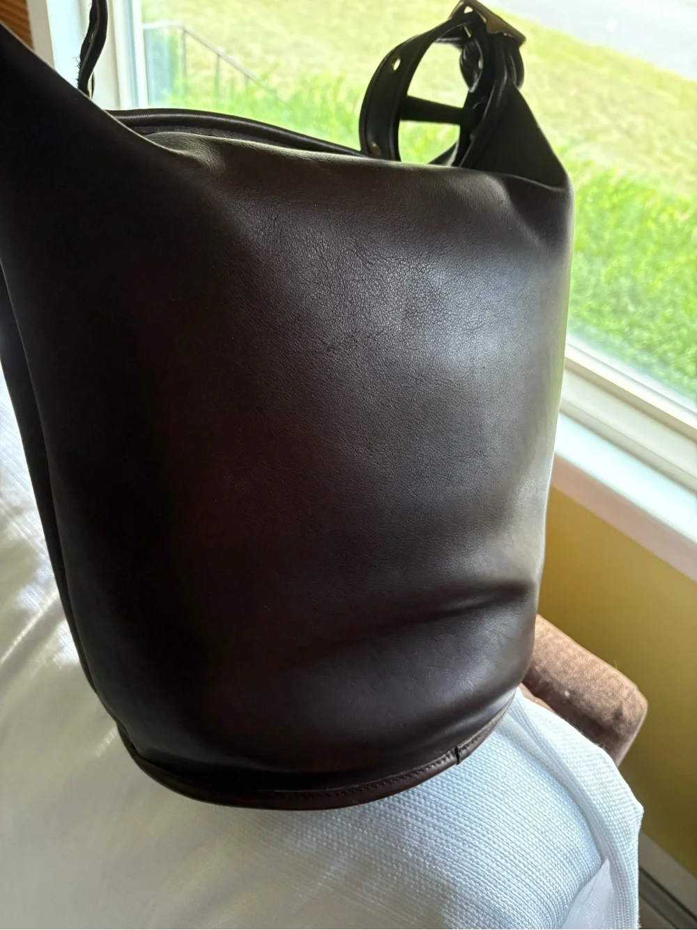 Vintage Coach 9085 XL Duffle Sac Mahogany Leather Bag